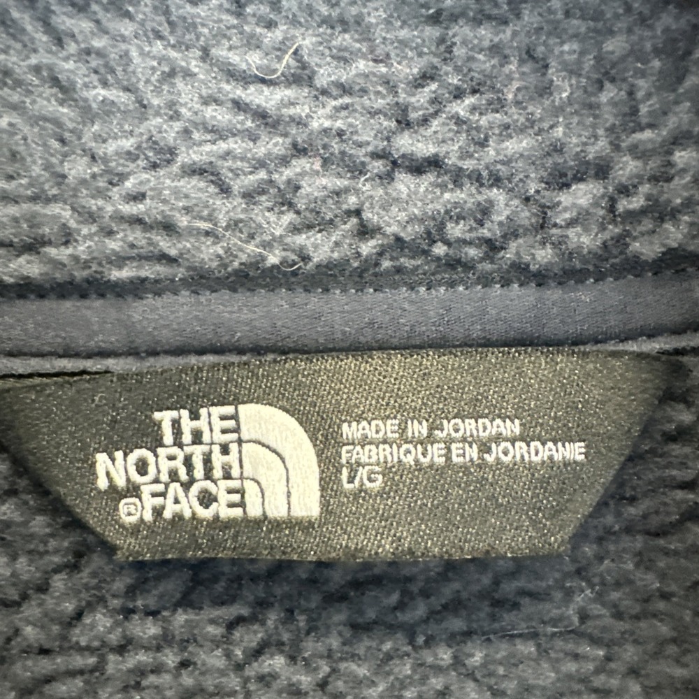 The North Face Vest Men Large Black Sweater Fleece Full Zip Logo - Picture 4 of 6